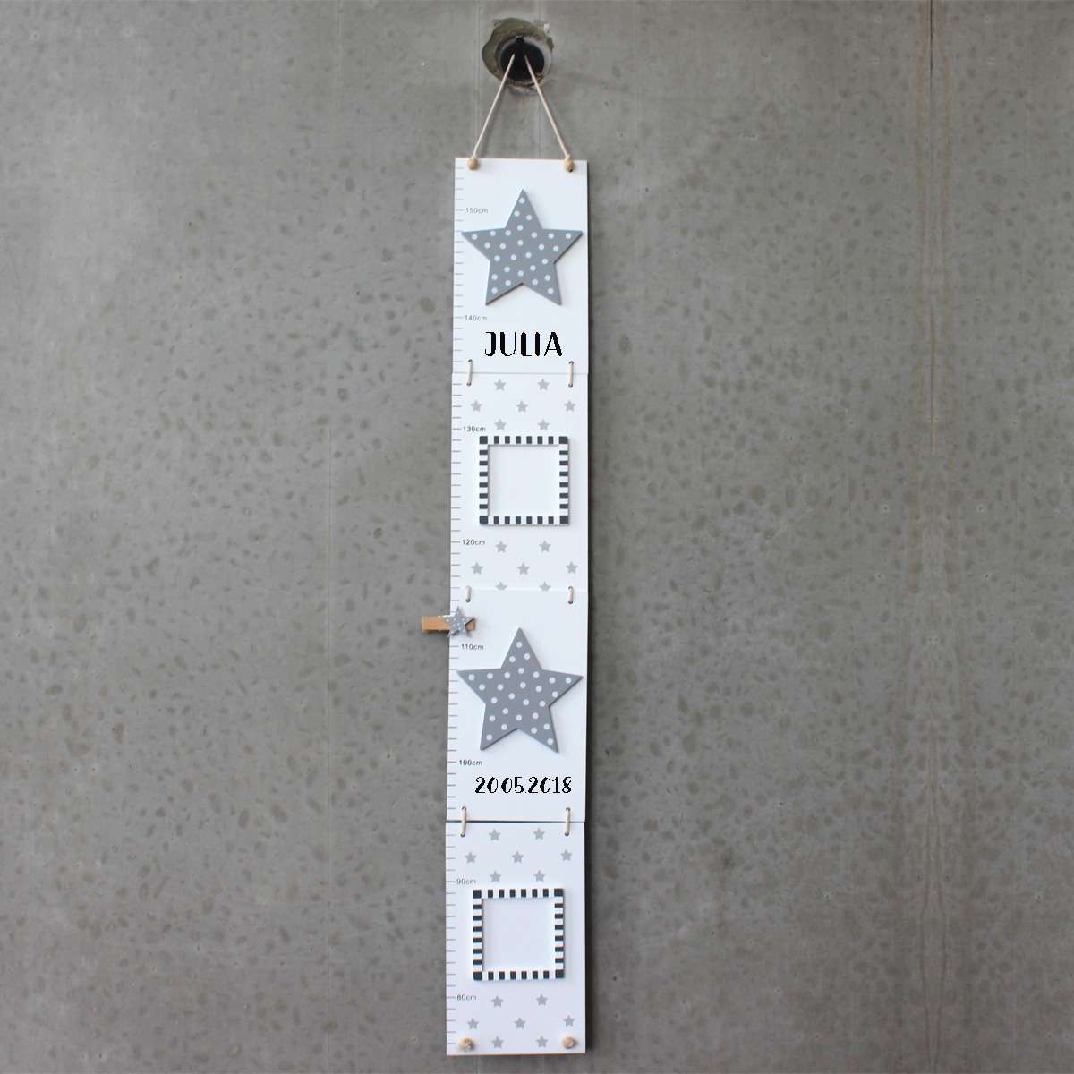 Bild von   holz messlatte stern mit bildejpg | fotogeschenkideende 🎀 Geschenke mit eigenem Foto Motiv o Text