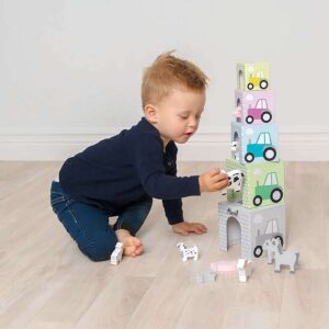 Stapelspiel Bauernhof personalisierbar