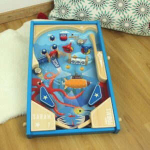 Personalisierbarer Tischflipper aus Holz Unterwasserwelt