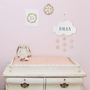 Holz-Mobile Wolkensternchen personalisierbar