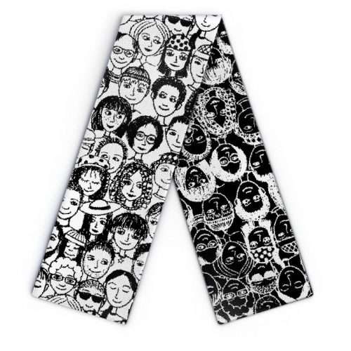 Design Schal mit Leuten