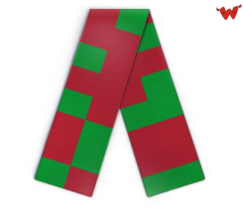 Maxi Strickschal Pixel Muster