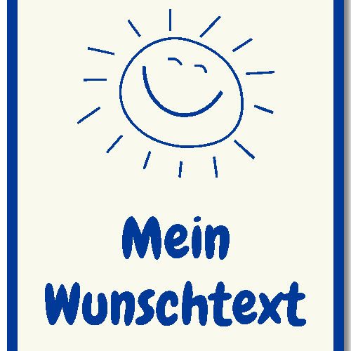 Baby Strickdecke mit Wunschtext