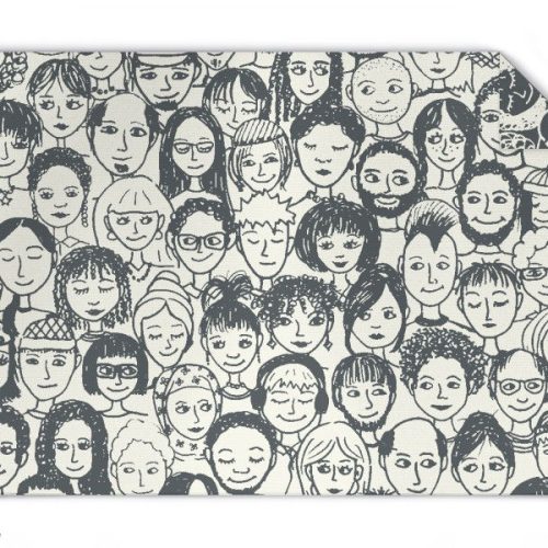 Strickdecke Menschen in Wolle