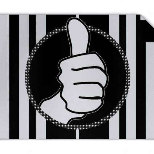 Strickdecke Daumen hoch