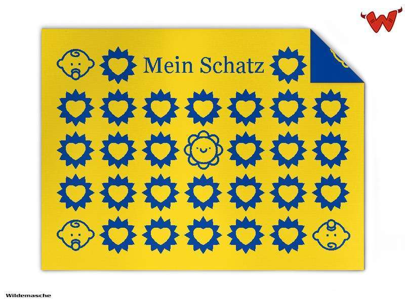 Bild von   baby strickdecke mit herzenjpg | fotogeschenkideende 🎀 Geschenke mit eigenem Foto Motiv o Text