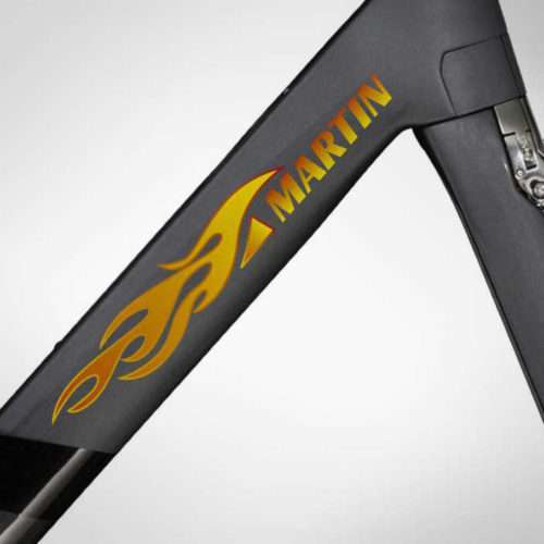 Personalisierter Namensaufkleber für Fahrräder