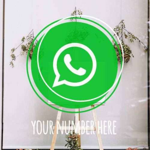 Fenster Sticker Personalisiertes whatsapp-logo