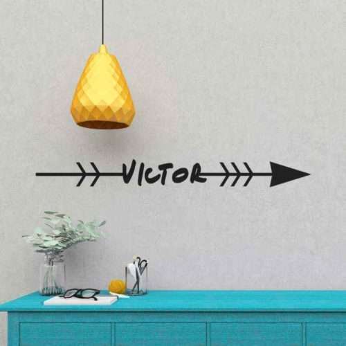 Wandtattoo Objekt Personalisierter pfeil