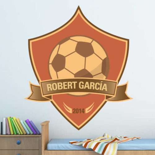 Personalisiertes Wandtattoo Fußball Champion