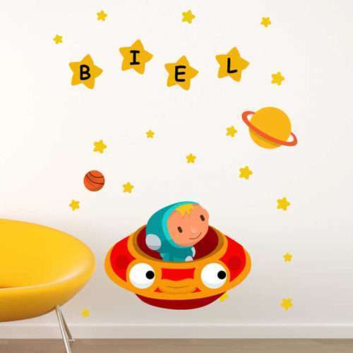 Personalisierter Astronaut Aufkleber