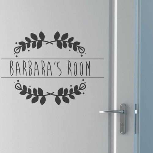 Personalisierter Tür Aufkleber