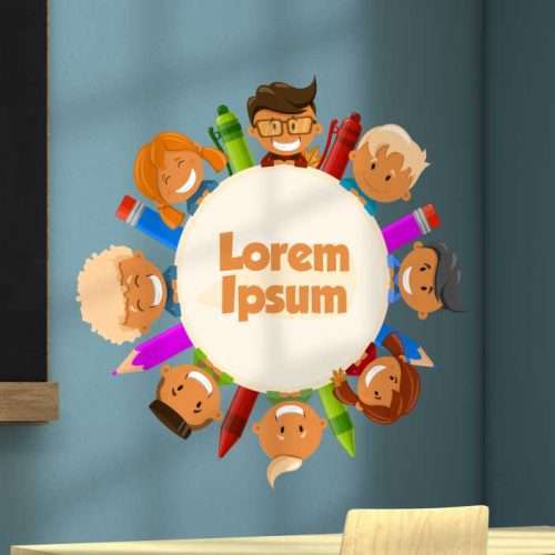 Personalisiertes Wandtattoo Schulklasse