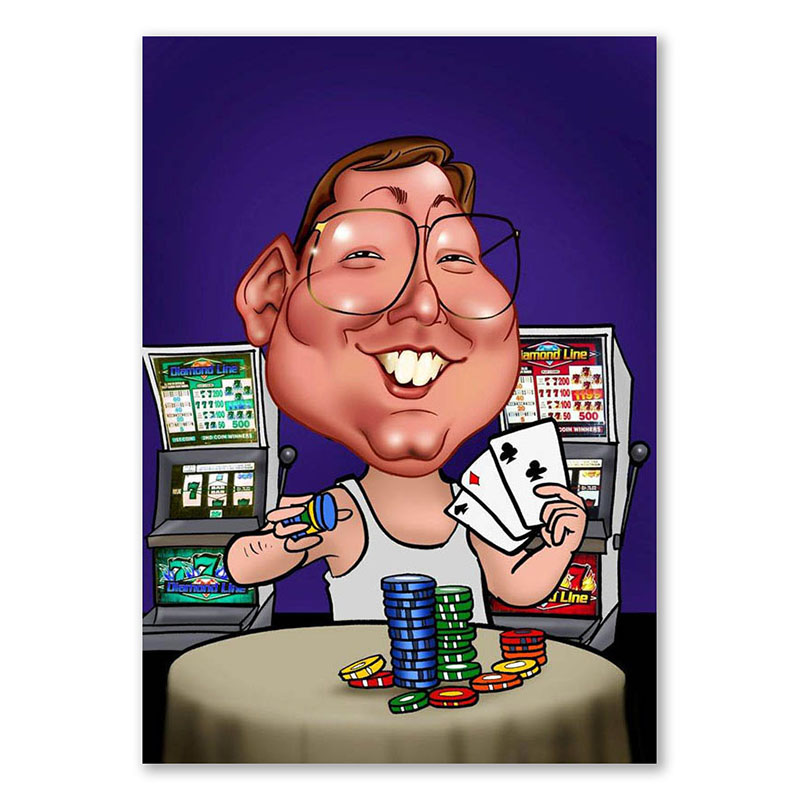 Bild von   erstellung karikatur poker cajpg | fotogeschenkideende 🎀 Geschenke mit eigenem Foto Motiv o Text