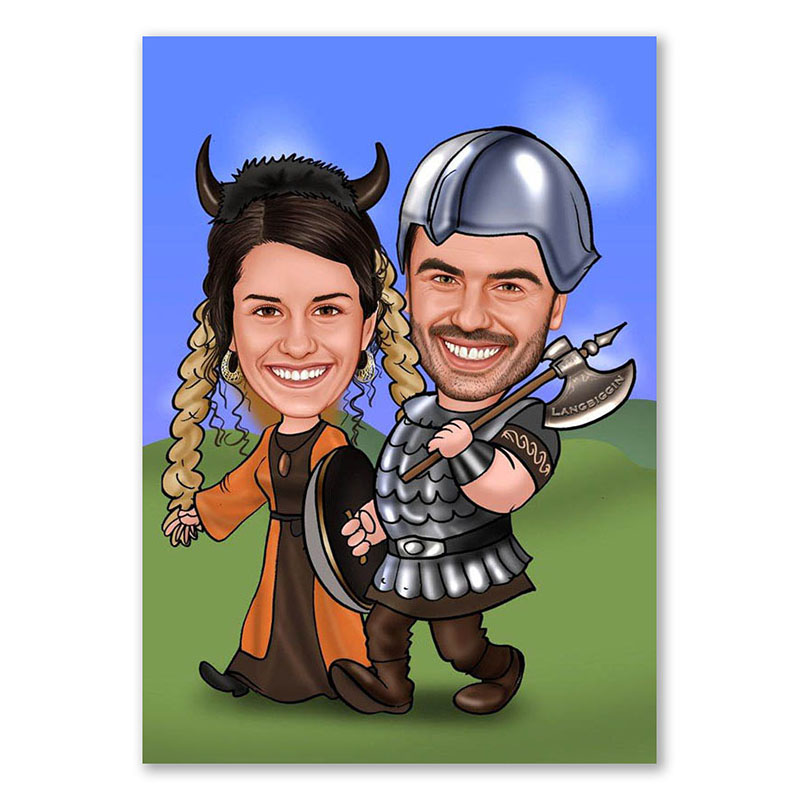 Bild von   erstellung karikatur wikingerjpg | fotogeschenkideende 🎀 Geschenke mit eigenem Foto Motiv o Text