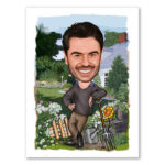 Bild von   erstellung karikatur garten chjpg | fotogeschenkideende 🎀 Geschenke mit eigenem Foto Motiv o Text