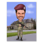 Bild von   erstellung karikatur soldat injpg | fotogeschenkideende 🎀 Geschenke mit eigenem Foto Motiv o Text