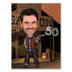 Bild von   erstellung karikatur saloon cjpg | fotogeschenkideende 🎀 Geschenke mit eigenem Foto Motiv o Text