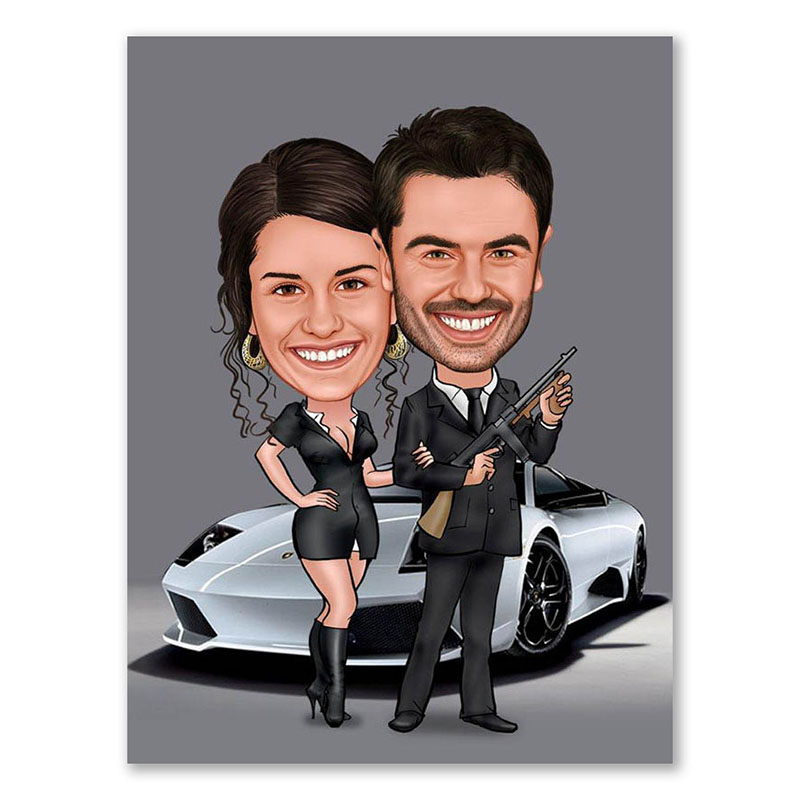 Bild von   erstellung karikatur agent undjpg | fotogeschenkideende 🎀 Geschenke mit eigenem Foto Motiv o Text