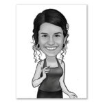 Bild von   erstellung karikatur sw carikajpg | fotogeschenkideende 🎀 Geschenke mit eigenem Foto Motiv o Text