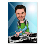 Bild von   erstellung karikatur dj mit kojpg | fotogeschenkideende 🎀 Geschenke mit eigenem Foto Motiv o Text