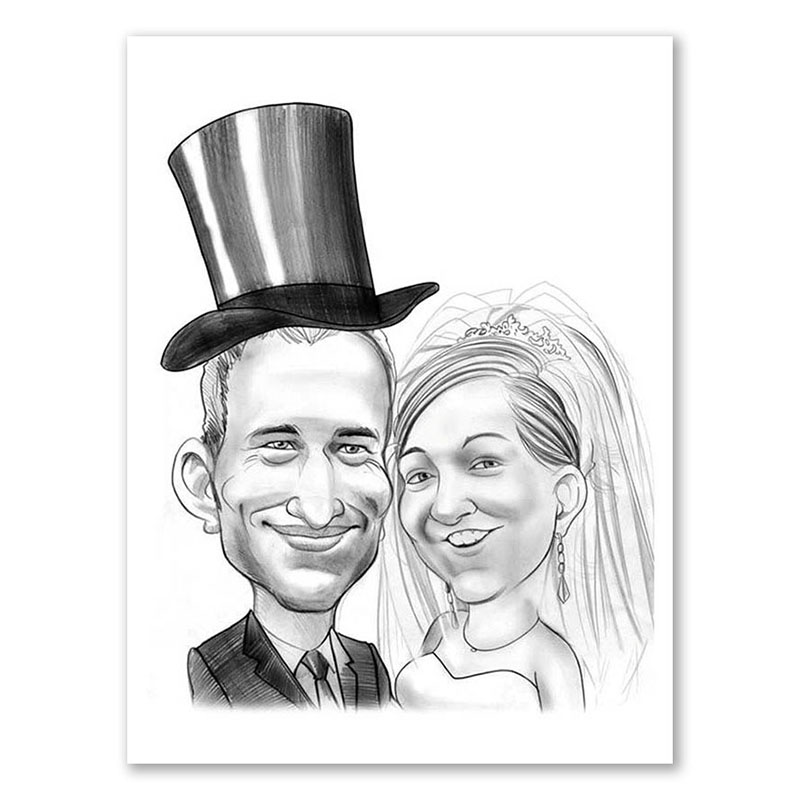 Bild von   erstellung karikatur hochzeitjpg | fotogeschenkideende 🎀 Geschenke mit eigenem Foto Motiv o Text