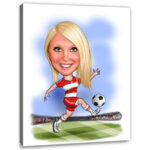 Bild von   erstellung karikatur fussballjpg | fotogeschenkideende 🎀 Geschenke mit eigenem Foto Motiv o Text