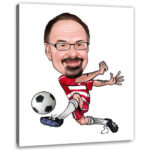 Bild von   erstellung karikatur fussballjpg | fotogeschenkideende 🎀 Geschenke mit eigenem Foto Motiv o Text