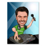Bild von   erstellung karikatur dj mit mijpg | fotogeschenkideende 🎀 Geschenke mit eigenem Foto Motiv o Text