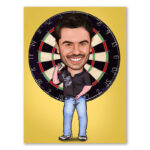 Bild von   erstellung karikatur dart cajpg | fotogeschenkideende 🎀 Geschenke mit eigenem Foto Motiv o Text