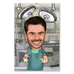 Bild von   erstellung karikatur arzt im ojpg | fotogeschenkideende 🎀 Geschenke mit eigenem Foto Motiv o Text