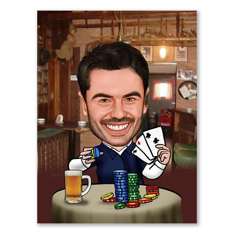 Bild von   erstellung karikatur poker mitjpg | fotogeschenkideende 🎀 Geschenke mit eigenem Foto Motiv o Text