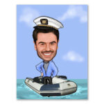 Bild von   erstellung karikatur capitn scjpg | fotogeschenkideende 🎀 Geschenke mit eigenem Foto Motiv o Text