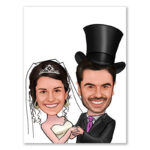 Bild von   erstellung karikatur hochzeitjpg | fotogeschenkideende 🎀 Geschenke mit eigenem Foto Motiv o Text