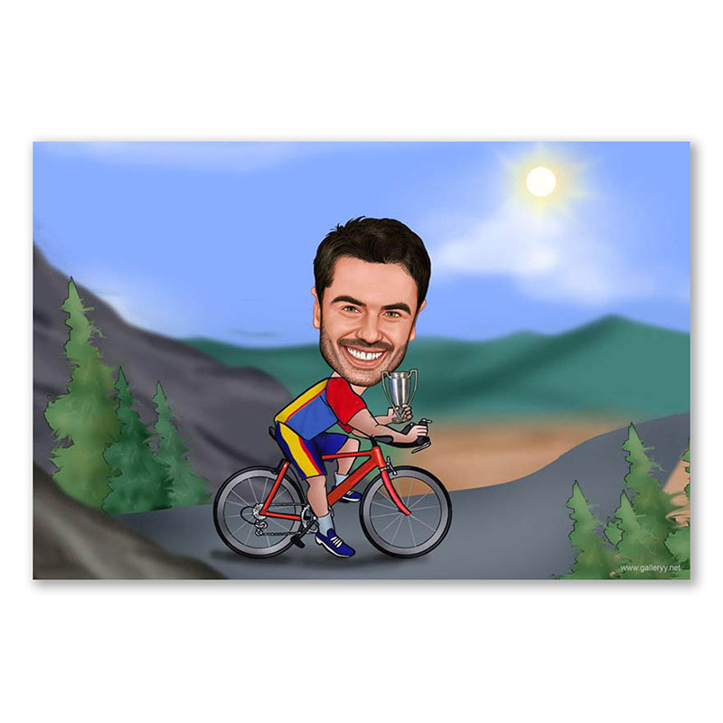 Bild von   erstellung karikatur biker imjpg | fotogeschenkideende 🎀 Geschenke mit eigenem Foto Motiv o Text