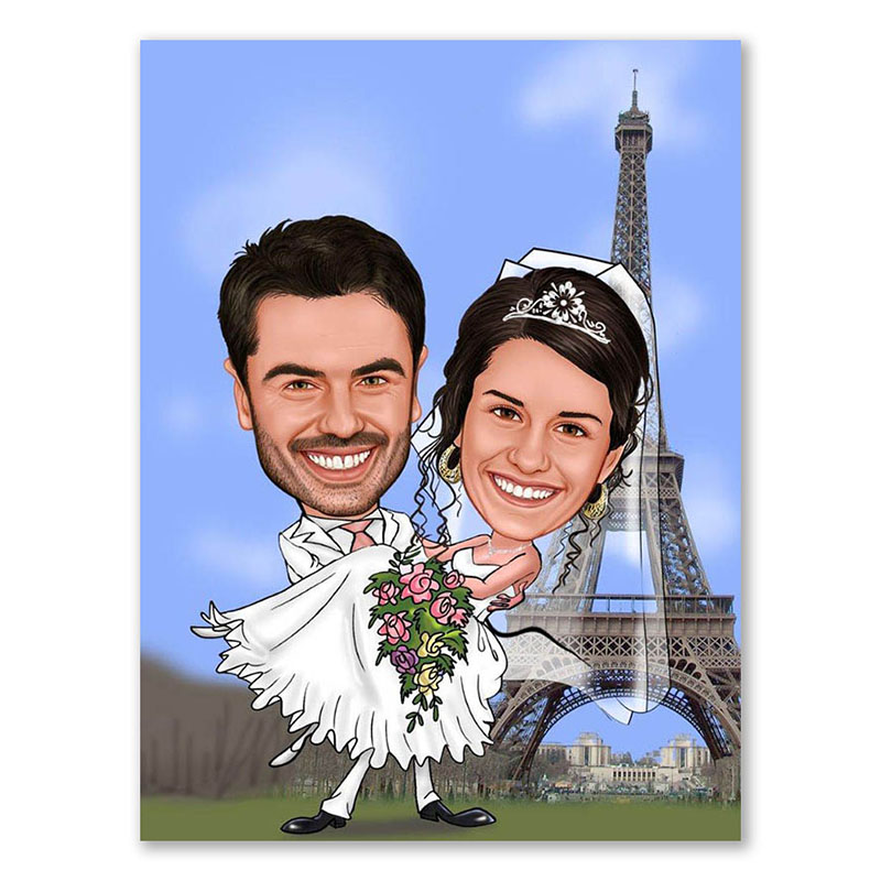 Bild von   erstellung karikatur hochzeitjpg | fotogeschenkideende 🎀 Geschenke mit eigenem Foto Motiv o Text