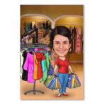 Bild von   erstellung karikatur shoppenjpg | fotogeschenkideende 🎀 Geschenke mit eigenem Foto Motiv o Text