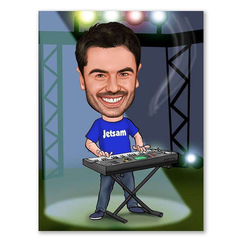 Bild von   erstellung karikatur let the mjpg | fotogeschenkideende 🎀 Geschenke mit eigenem Foto Motiv o Text