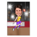 Bild von   erstellung karikatur basketbaljpg | fotogeschenkideende 🎀 Geschenke mit eigenem Foto Motiv o Text