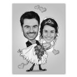 Bild von   erstellung karikatur hochzeitsjpg | fotogeschenkideende 🎀 Geschenke mit eigenem Foto Motiv o Text