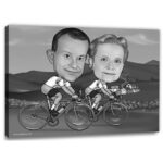 Bild von   erstellung karikatur biken imjpg | fotogeschenkideende 🎀 Geschenke mit eigenem Foto Motiv o Text