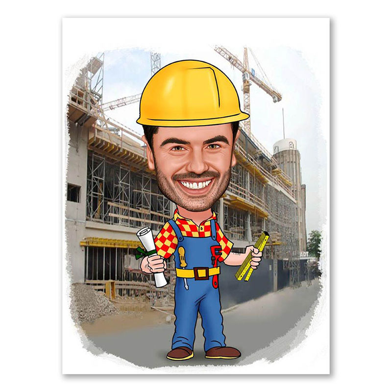 Bild von   erstellung karikatur meine baujpg | fotogeschenkideende 🎀 Geschenke mit eigenem Foto Motiv o Text