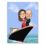 Bild von   erstellung karikatur paar aufjpg | fotogeschenkideende 🎀 Geschenke mit eigenem Foto Motiv o Text