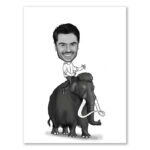 Bild von   erstellung karikatur elefantenjpg | fotogeschenkideende 🎀 Geschenke mit eigenem Foto Motiv o Text