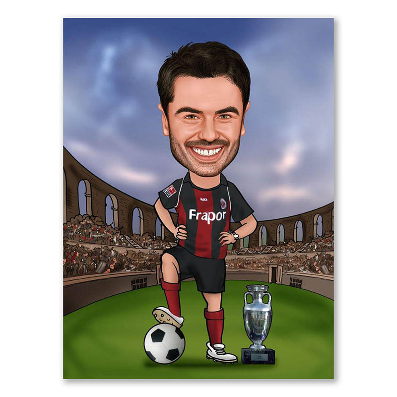 Bild von   erstellung karikatur fuballerjpg | fotogeschenkideende 🎀 Geschenke mit eigenem Foto Motiv o Text