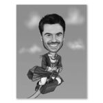 Bild von   erstellung karikatur fliegendejpg | fotogeschenkideende 🎀 Geschenke mit eigenem Foto Motiv o Text