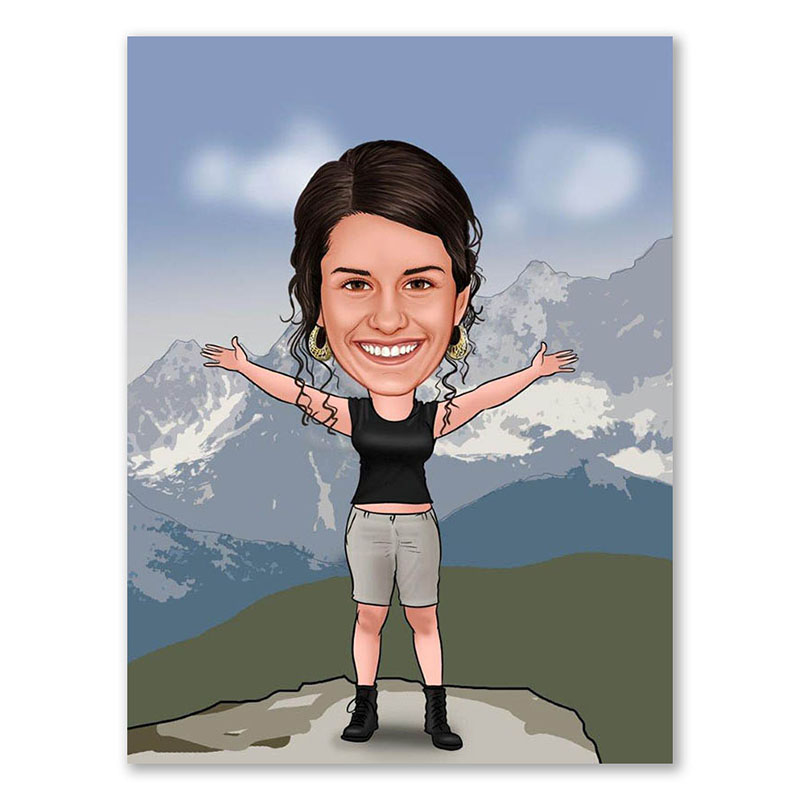Bild von   erstellung karikatur gipfelstrjpg | fotogeschenkideende 🎀 Geschenke mit eigenem Foto Motiv o Text