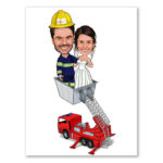 Bild von   erstellung karikatur feuerwehrjpg | fotogeschenkideende 🎀 Geschenke mit eigenem Foto Motiv o Text