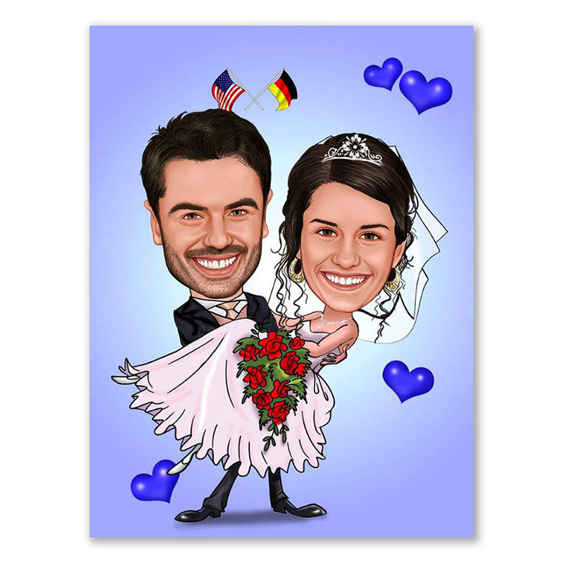 Bild von   erstellung karikatur interkultjpg | fotogeschenkideende 🎀 Geschenke mit eigenem Foto Motiv o Text