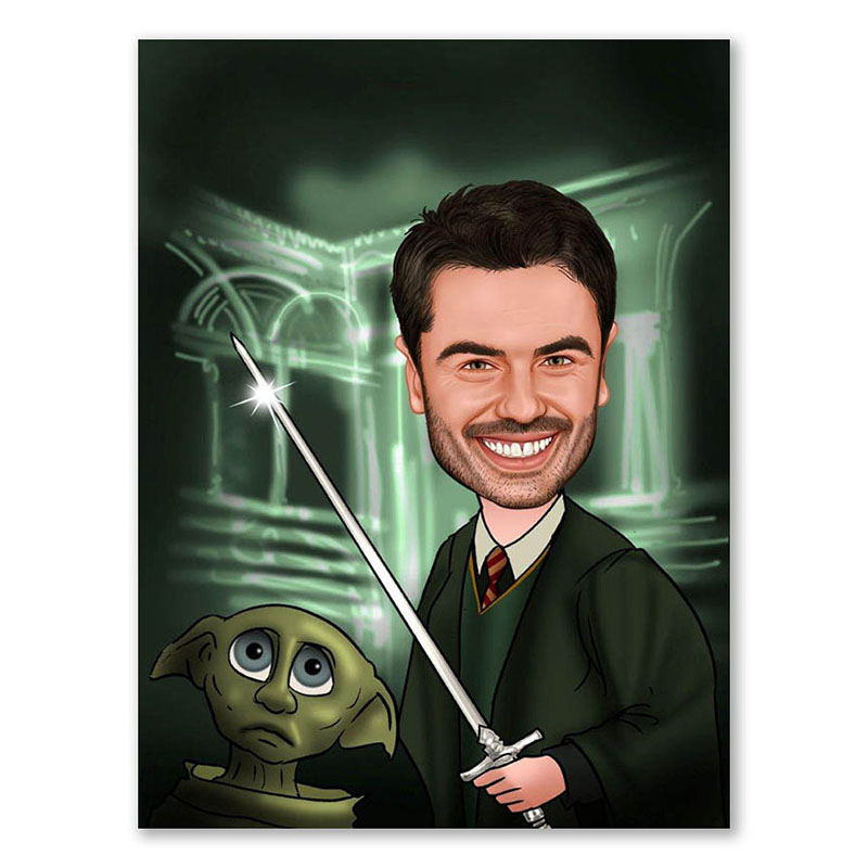 Bild von   erstellung karikatur fechtenjpg | fotogeschenkideende 🎀 Geschenke mit eigenem Foto Motiv o Text